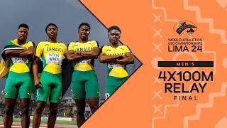 Jamaica  and GB  involved in dramatic 4x100m battle | World Athletics U20 Championships Lima 24