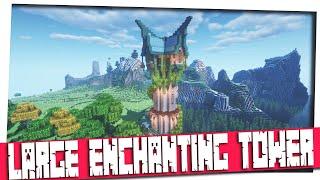 Minecraft 1.15 - Large Enchanting Tower｜Minecraft How to build｜Time Lapse Tutorial! (Inspiration)