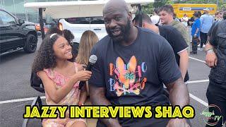 Shaq loses a bet to Jazzy, talks the importance of his father, & Jazzy's best Shaq impression