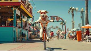 The Dog Bicycling Mass Psychosis Event of Santa Monica Pier 1967 (Found Footage)