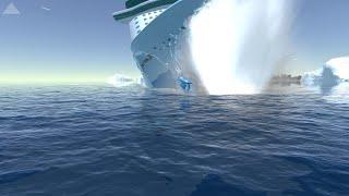 The Cruise Ship hit 3 sea mines - Cruise Ship Handling