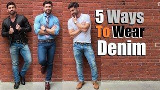 5 AWESOME Ways To Wear Your Favorite Jeans! Simple (But COOL) Outfit Ideas For Men