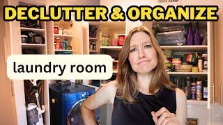 LAUNDRY ROOM MAKEOVER! Declutter & Organize