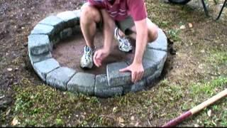How to Build a Fire Pit with Concrete Pavers