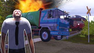 OB GOT HIT BY THE TRAIN! - My Summer Car Multiplayer Mod Gameplay