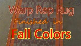 Warp Rep Rug Fall Colors Finished