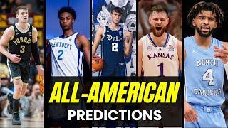 Predicting 1st Team, 2nd Team, and 3rd Team All-Americans! - College Basketball 2024-25