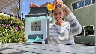 Kitchen Compost Bin Demo: Collapsible Trash Can with Lid for Easy Composting | 2.4 Gallon Capacity