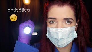 ASMR ‍️ Doctora ANTIPÁTICA te hace revisión médica | ROLEPLAY | ASMR en español