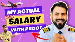 My Actual SALARY Slip | Pilot Salary with Proof | Varun Rawat | POB