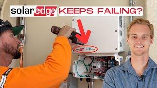 Replacing a SolarEdge Inverter Again... Enphase vs SolarEdge Explained by the Solar Contractor