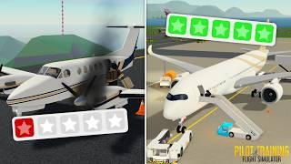 I Tried 1 Star vs 5 Star Airlines in PTFS! (Roblox)