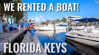 Boat Rental in the FLORIDA KEYS on Rough Water! [4K]