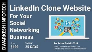 LinkedIn Clone website - a Social Network Business | Create your own social networking sites in 2018