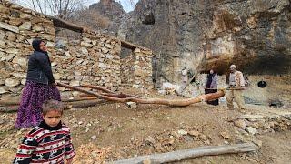 The power of unity in Iranian nomads | from traditional breakfast to carrying a giant log