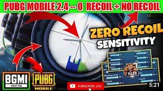  Pubg Mobile 2.4 ~ 0 Recoil No Recoil Sensitivity GL,KR,BGMI 