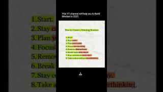 How to create wining routine #selfimprovement