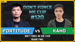 WC3 - [HU] Fortitude vs Kaho [NE] - Grandfinal - Don't Force Me Cup 120