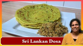 Traditional Sri Lankan Dosa | Tamil Recipe | Thosai |English Subtitles