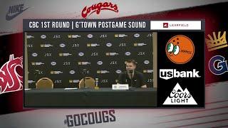 WSU MBB: David Riley College Basketball Crown 1st Round Georgetown Postgame | 3/31/25