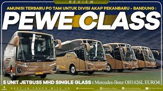 5 Unit Jetbus5 MHD Single Glass Terbaru di PO TAM untuk AKAP Pekanbaru - Bandung. Apa saja beda nya?