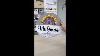 Glowforge Pro - Teacher Wood Sign - Señal de Madera para profesora #shorts