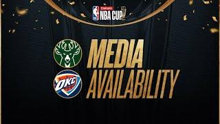 LIVE  #EmiratesNBACup Championship Game Media Availability: Bucks vs. Thunder