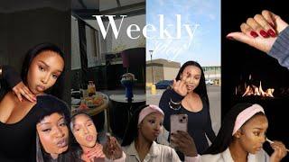 #vlog : Gym + New nails + Shein haul + Skincare + Makeup grwm + Trying out a new lounge