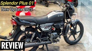 Hero Splendor Plus 01 Edition New Model Launch 2025 With new Update Full Review In Hindi