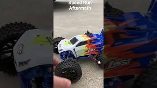 Losi Mini T2.0 - Speed run aftermath. Wheelies all day!