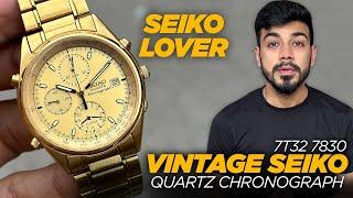 Vintage Seiko Men's Chronograph Watch - Gold Tone / 7T32 7830 | Seiko Vintage Watches