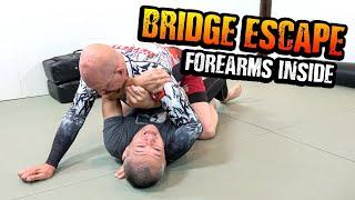 How To Do The Bridge Escape From Bottom Mount With Forearms Inside