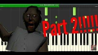 The Ambience - Granny Horror Game Music Soundtrack Piano Synthesia Tutorial - Part 2