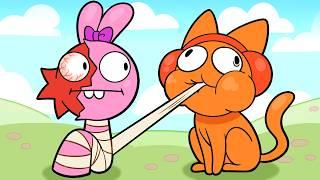 SPRUNKI Pinki x Oren but they are CAT! SPRUNKI CATGIRL!!Incredibox Sprunki Animation
