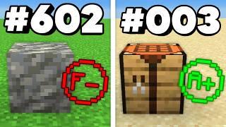 Ranking EVERY Minecraft Block From Worst To Best...