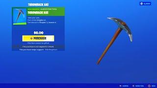(ALL PLAYERS) How to Get OG THROWBACK AXE in Fortnite for FREE - DEFAULT PICKAXE