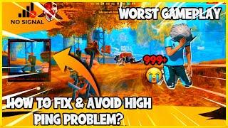 Free Fire 60Fps Smooth No Frame Drop! How to Fix High Ping Problem Worst Gameplay Ever!