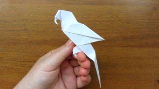Origami Parrot That Sits on Your Finger | How to make Parrot out of Paper