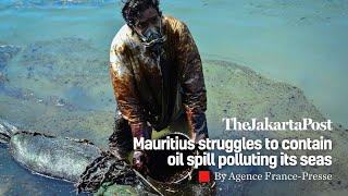 Mauritius struggles to contain oil spill polluting its seas