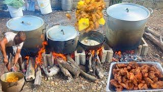 Jamaica Cooking Skills Outdoor Kitchen Wood Fire cooking Yard Man Style