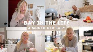 4 MONTH OLD BABY DAY IN THE LIFE | first time mom + no set schedule