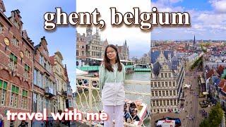 GHENT, BELGIUM TRAVEL VLOG | belgian fries, medieval castles, cathedrals, canals & more!