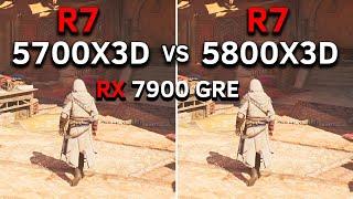 Ryzen 7 5700X3D vs Ryzen 7 5800X3D | RX 7900 GRE | Test In 13 Games | 2024