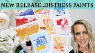 Tim Holtz | NEW RELEASE..Distress Paints | Stamping With Paint | Ranger Ink
