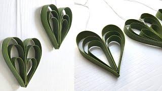 Palm Leaf Craft | Palm Leaf Heart | Leaf Craft | Environment Friendly Project | Ecofriendly craft