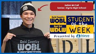 WDLW/WOBL Radio Achieve Student of the Week | Jaden McCall