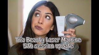 TRIA BEAUTY HAIR REMOVAL LASER MACHINE 4X REVIEW (AFTER 5TH SESSION)