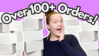 Pack Over 100+ Etsy Orders With Me! | Crochet Small Business Week in the Life | Chatty Vlog