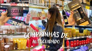 DIA DE COMPRAS DE AUTOCUIDADO NO SHOPPING! ️ lançamentos, produtos de cabelo, maquiagem, etc