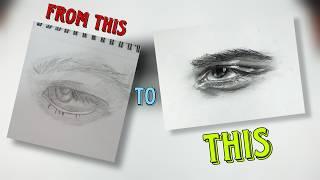 Your Eye Drawings Will NEVER Look Right If You Do This!"